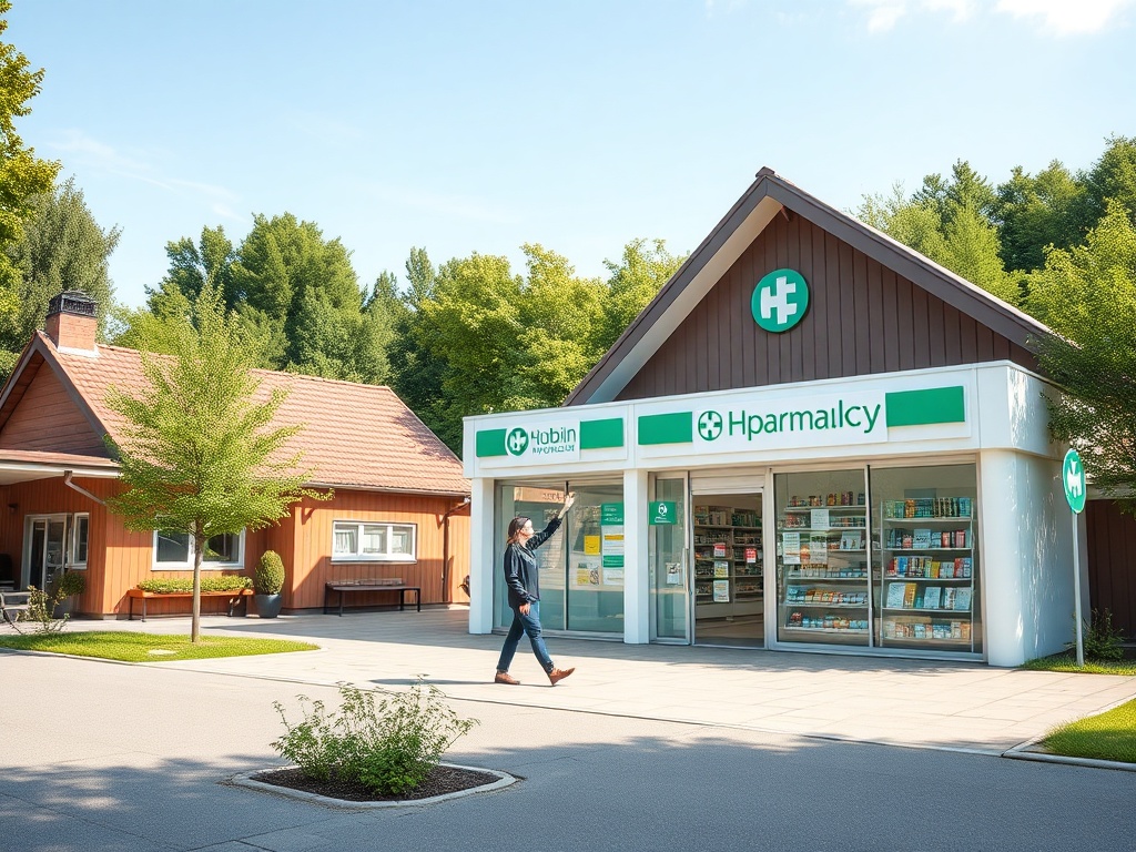 Mapa Polski z zaznaczonym Gubinem, symbol serca i zegara symbolizujący kolejki do kardiologa w Gubinie