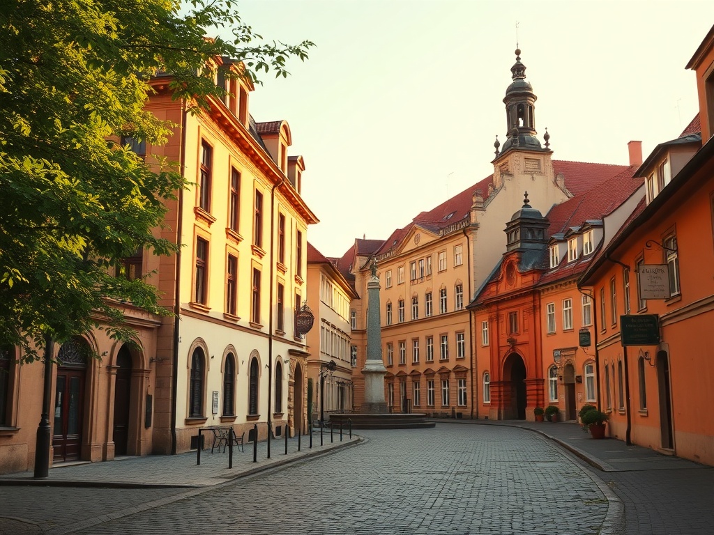 Panorama Gubina z widokiem na Nysę Łużycką i zabytkowe budynki